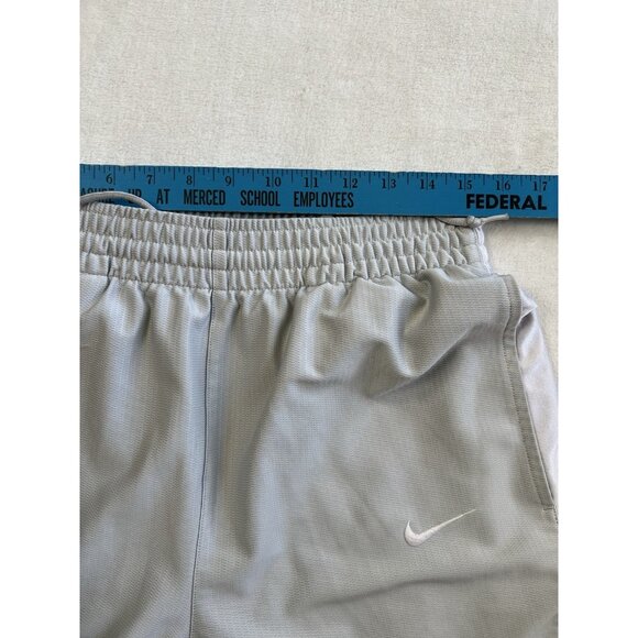 Nike Athletic Runnning Shorts Size Large Gray Red Basketball Gym Y2K - Picture 4 of 10